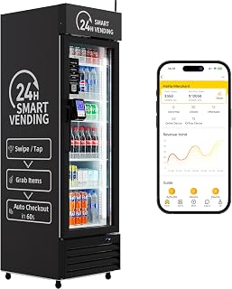 Smart Combo Vending Machine for Business with AI Technology Vending Machine for Sale, Card Reader - B0F9P9KLX6