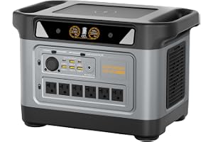 UDPOWER S2400 Portable Power Station(Solar Panel Option), 2083Wh LiFePO4, 2400W (Surge 3000W) UPS, 6 AC - B0GY6XTZPG