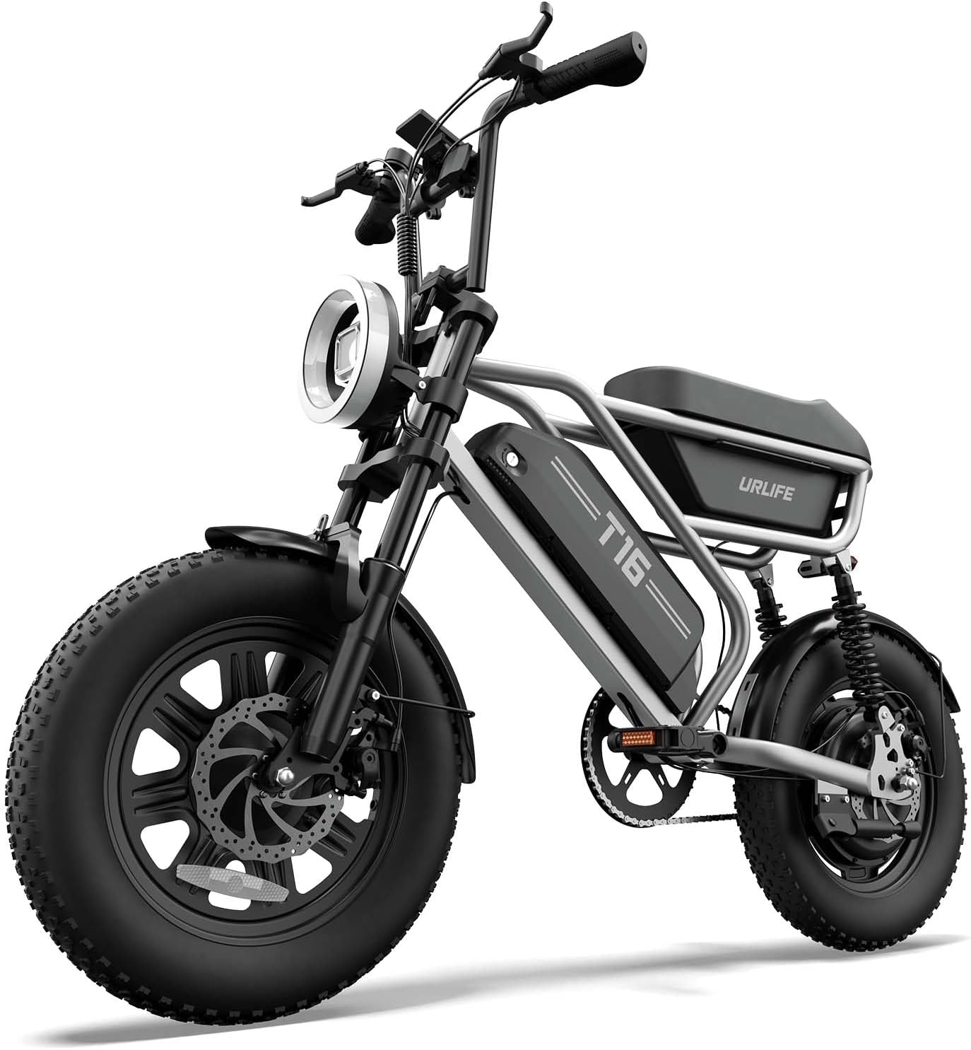 URLIFE Electric Bike for Adults/Teens, Electric Dirt Bike with Storage - B0H41GM71H