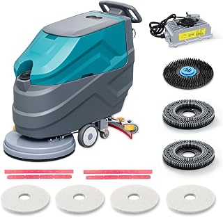 Walk-Behind Floor Scrubber Dryer with 22" Scrub Path | 18.5-Gal Recovery Tank, Battery Powered, High - B0HDBBH9HP