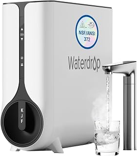 Waterdrop KJ600 Instant Hot Reverse Osmosis System, 600 GPD, Tankless RO | NSF/ANSI 372 Certified, - B0BKPMMW1H