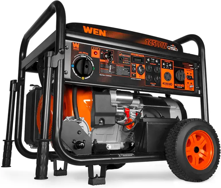 WEN 14,500-Watt 120V/240V Tri-Fuel Generator for Gas, Propane, and Natural Gas, Transfer-Switch Ready with Electric - B0G66QMGT5