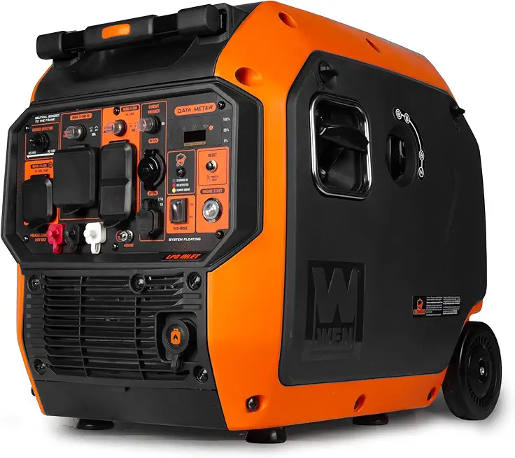WEN 6800-Watt Dual Fuel RV-Ready Electric Start Portable Inverter Generator with Fuel Shut Off and - B0DVF1RPCJ