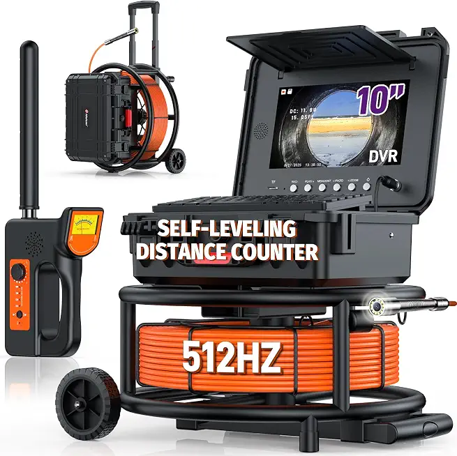 10" Sewer Camera with Locator, Pipe Inspection Camera 5MM-164Ft/50M - B0HDNNS95K