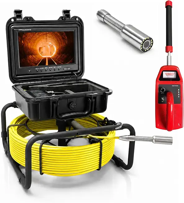 1080P Self-Leveling Sewer Camera with Locator, 165FT/50M - B0H6S98MHW