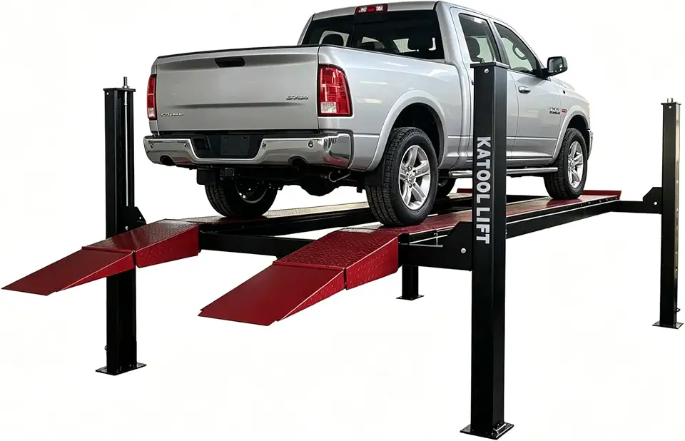 11,000 Lbs 110V 4 Post Lift Dual System Alignment (Vehicle Repair) Lift | Parking Lift - B0H2M9MV3M