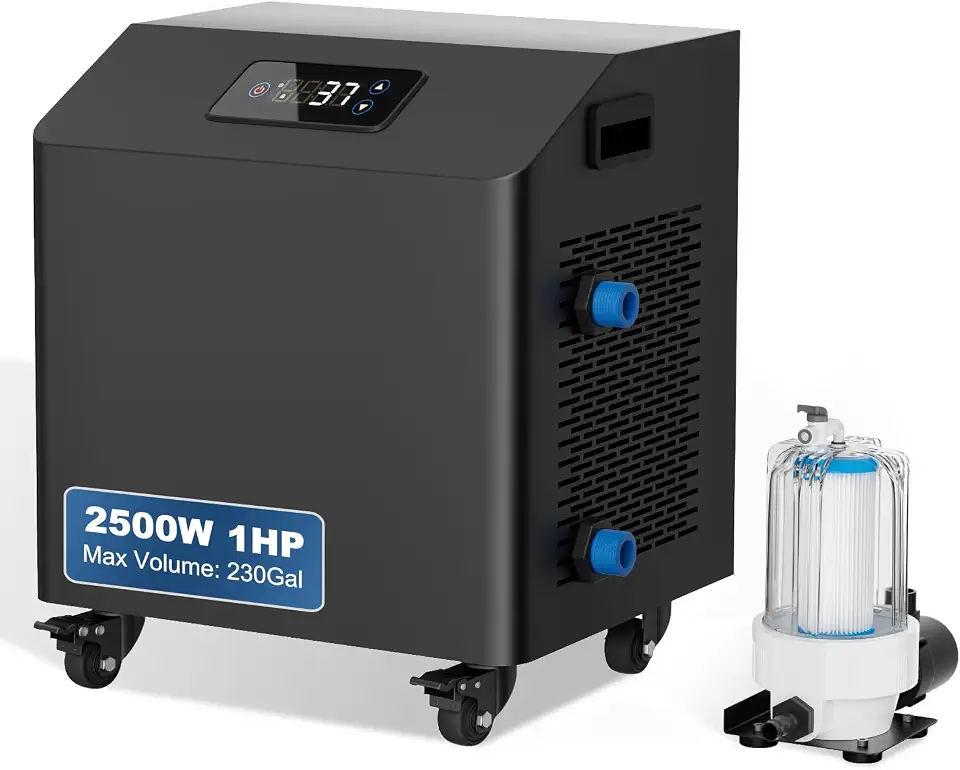 1HP Cold Plunge Chiller, Ice Bath Water Chiller for Cold Therapy Recovery | 37°F Powerful - B0FL25N882