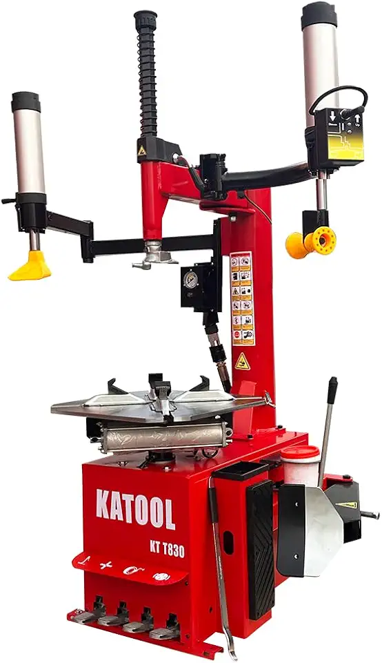 2.0 HP Tire Changer Automatic Wheel Changers Rim Clamp Assist with Double Arms Repair Helpers - B0FSKYTW2G