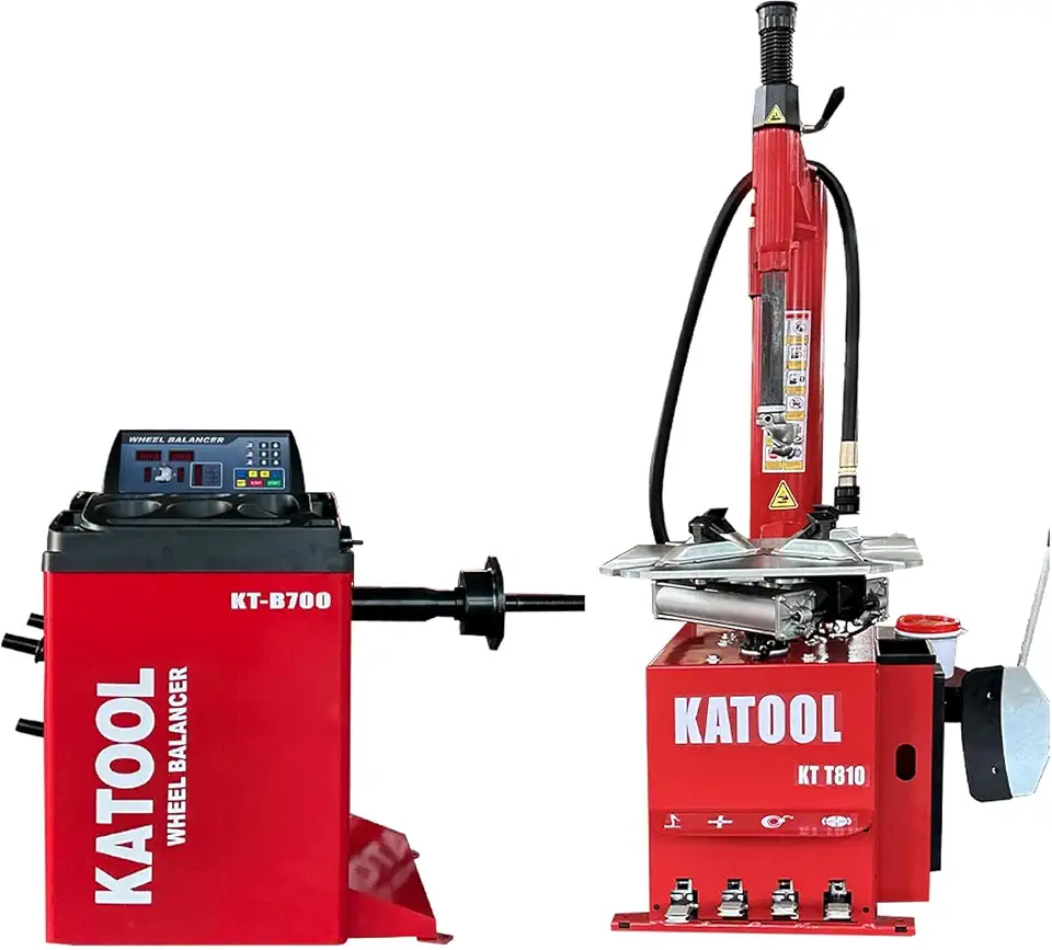 2.0HP KT-T810 Tire Changer with Bead Blaster & KT-B700 Wheel Balancer Tire Repair Wheel Changers - B0GHLTTH8R