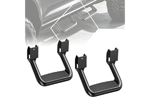 2 Pieces Black Powder Coated Universal Side Step for Most Pickups & Trucks | Heavy - B0H94BVDJ3