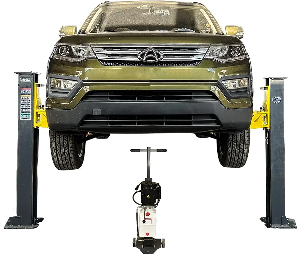 2 Post Car Lift 7000lbs, 8000lbs Tested Heavy Duty Hydraulic Auto Vehicle Truck Lift with - B0H1M355T9