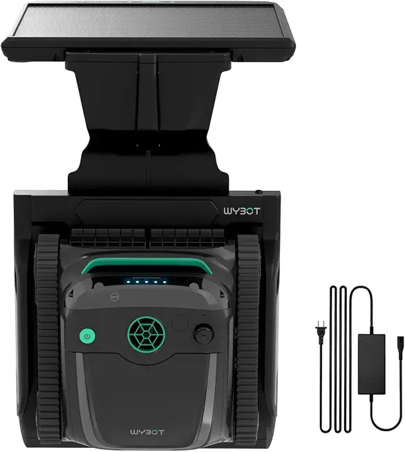 (2026 NEW) WYBOT S2 Solar Cordless Robotic Pool Vacuum, Dark Blackish | Cordless Auto Pool - B0H9QF6T33