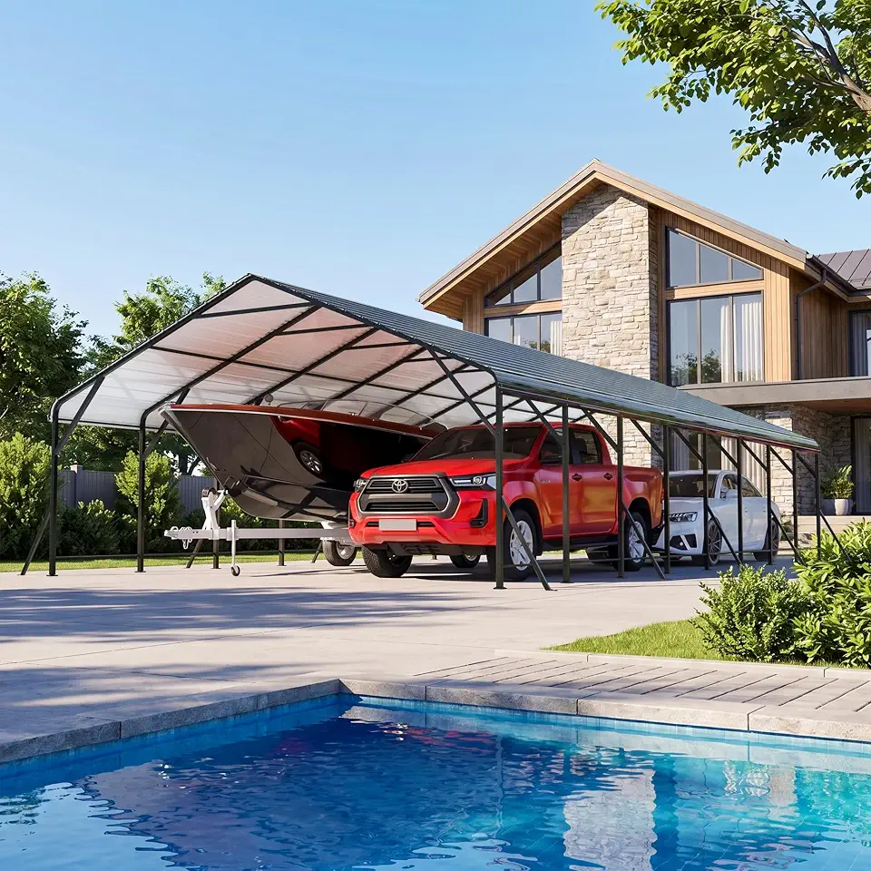 20x40 FT Metal Heavy Duty Carport Canopy - B0H2CL5NDG