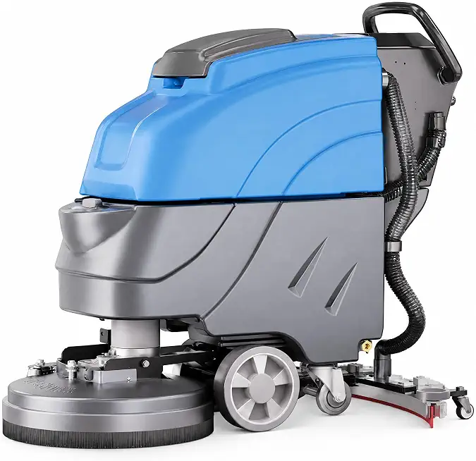 21" Walk-Behind Commercial Floor Scrubber Machine,32" Squeegee Long Runtime - B0H1W2GTMQ