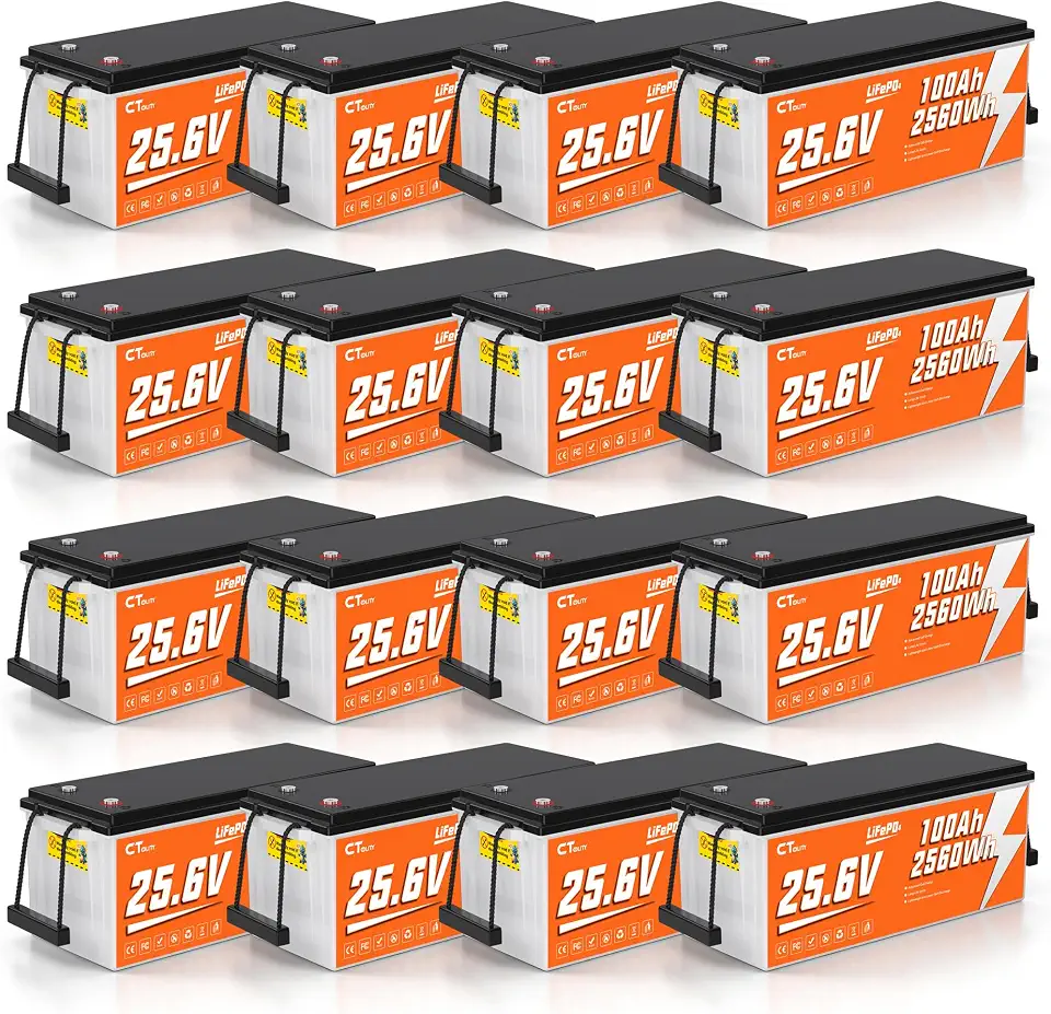 24V 100Ah LiFePO4 Battery 2560Wh Lithium Battery for Trolling Motor - B0HHS22HTJ