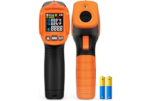 3 in 1 Digital Infrared Thermometer Gun with High/Low Alarm POROMETISTO | -58~1472°F Laser Temp - B0H7J8N7ZK
