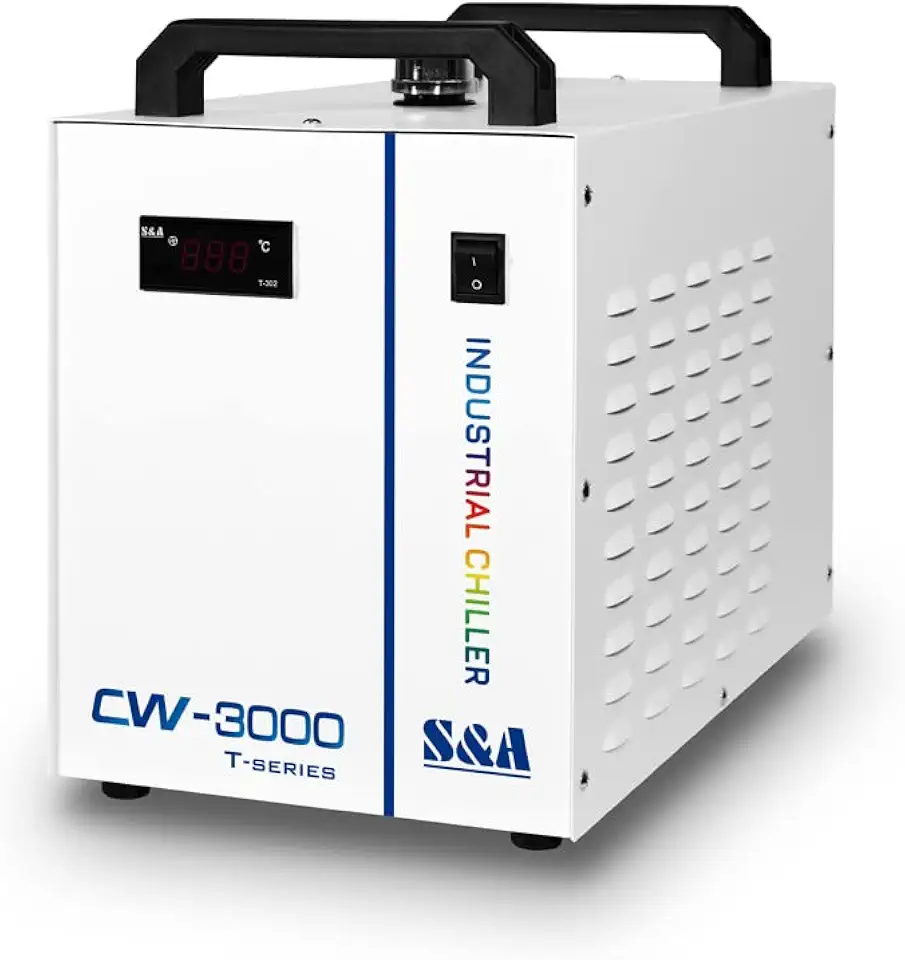 3000DG Industrial Water Cooling Machine Thermolysis Industrial Water Chiller for CO2 Glass Tube of Engraving - B01DN87P6C