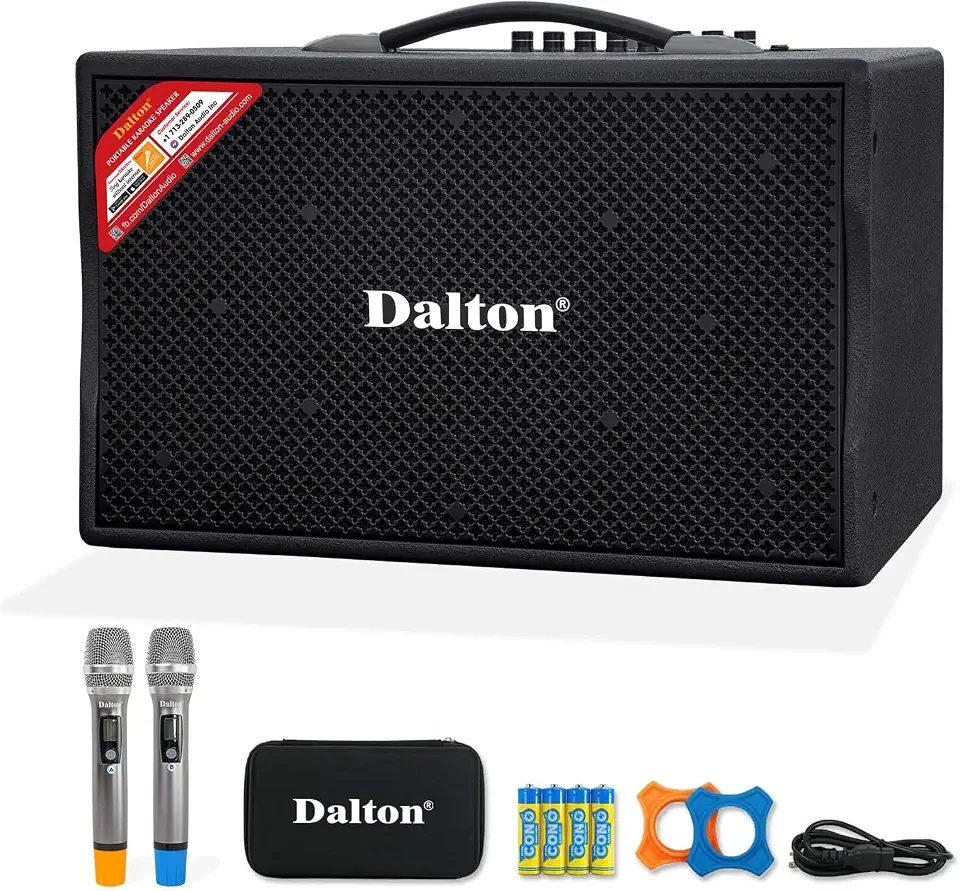 300W RMS Dalton KS10Pro Portable Karaoke Machine for Adults Bluetooth Speaker with 10 Inches Subwoofer, - B0CTMNV6VS