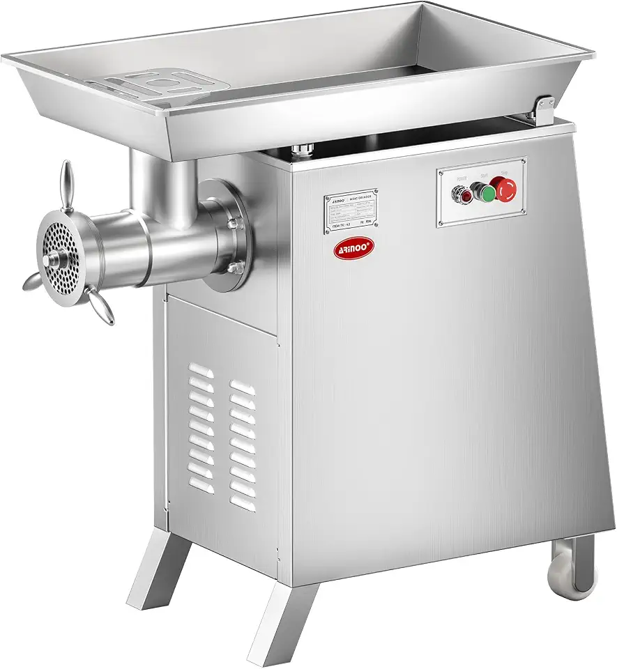 #42 Commercial Electric Meat Grinder, 5.4HP Heavy Duty Meat Grinder | 36.7lb/Min Industrial Meat Mincer - B0HF74ZSQF