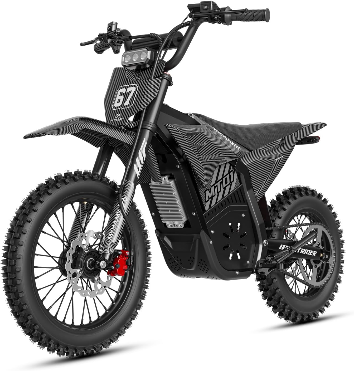 50MPH Electric Dirt Bike, 5000W 52V 28Ah Off-Road Motorcycle | - B0GVDD5C64