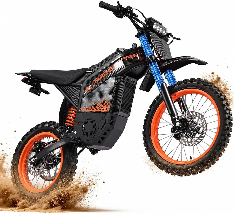 50MPH Electric Dirt Bike for Teens Adults, 4000W/3000W Peak Mid-Drive Motor - B0HGR1V5NM