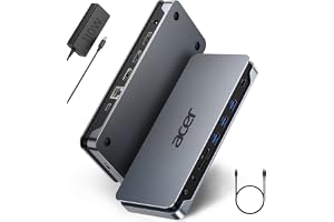 Acer 13-in-1 Laptop Docking Station, USB-C 3 Display Docking (2 HDMI+1 DP) | 100W Laptop - B0H8769Y5Q