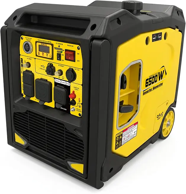 Aceup Energy 6500 Watt Portable Gas Inverter Generator Quiet CO Watchdog - B0H6ZJMRZF