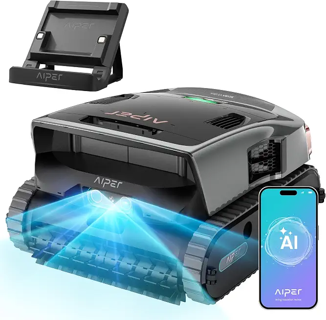 Aiper Scuba V3 Ultra Dual AI Vision Robotic Pool Cleaner & Skimmer Robot | Cognitive - B0H3P677QR