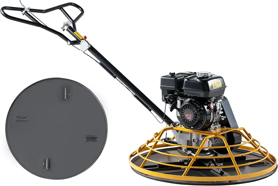 Albott 36" Power Trowel, 5.5 HP GX160 Gas Engine Concrete Finisher | Commercial Concrete Finishing - B0FLX6WHBQ