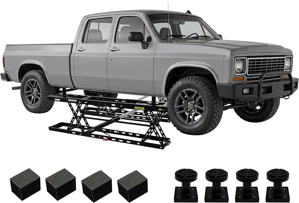 Albott 7000 lb Portable Car Lift for Home Garage | Quick Jack with 25.4" Max - B0H7RJX7P3