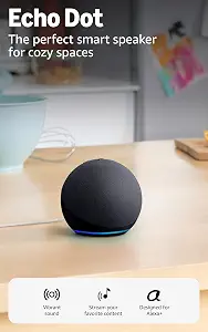 Amazon Echo Dot (newest model) - Vibrant sounding speaker, Designed for Alexa+, Great for bedrooms, - B09B8V1LZ3