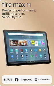 Amazon Fire Max 11 tablet (newest model) vivid 11” display, all-in-one for streaming, reading, and - B0B1VQ1ZQY