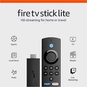 Amazon Fire TV Stick Lite, free and live TV, Alexa Voice Remote Lite, smart home - B091G4YP57