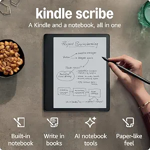Amazon Kindle Scribe (16 GB) - Now write directly on books and documents. With built-in - B09BS26B8B