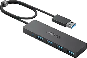 Anker USB Hub, 4-in-1 USB Splitter, 4 USB-A Ports with 5Gbps Data Transfer - B07L32B9C2