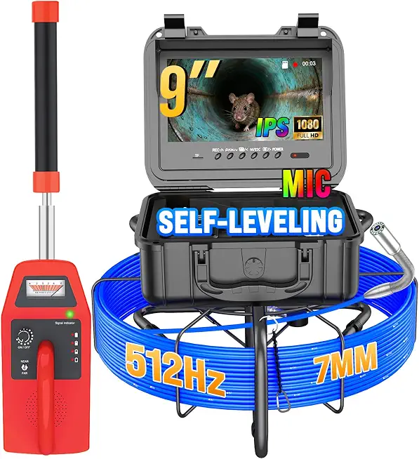 Anysun Sewer Camera with Locator, Pipe Drain Inspection with 12pcs Light - B0FFXZGVQJ