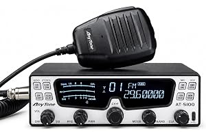 AnyTone AT-5100 10 Meter Amateur Radio, SSB/CW/AM/FM Mobile Transceiver | 28.000-29.700MHz Ham Radio for Truck, - B0HCNY72RZ