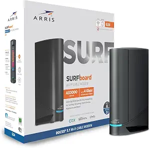 ARRIS Surfboard G34 DOCSIS 3.1 Cable Modem & Wi-Fi 6 Router | AX3000 - B096W716BY