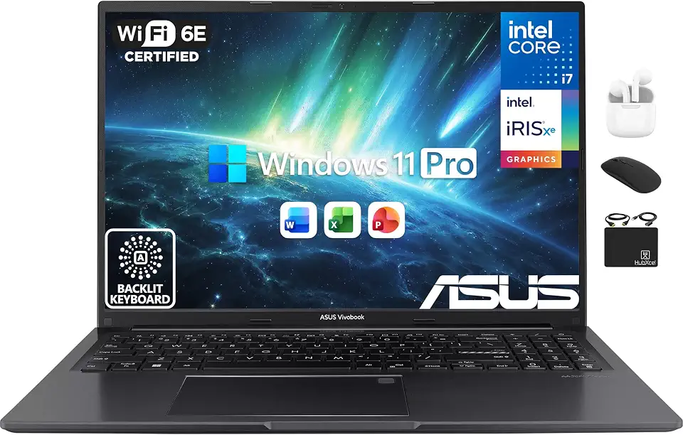 ASUS Vivobook 16” Laptop 2026 PC, 10-Core Intel i7, 24GB RAM, 1TB Storage | AI - B0HJFGLWHT