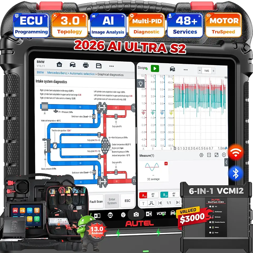 Autel AI Scanner MaxiSYS Ultra S2 2026, Top1 Intelligent Scan Tool 13.7" Up of MSUltra - B0FNCR4PLQ