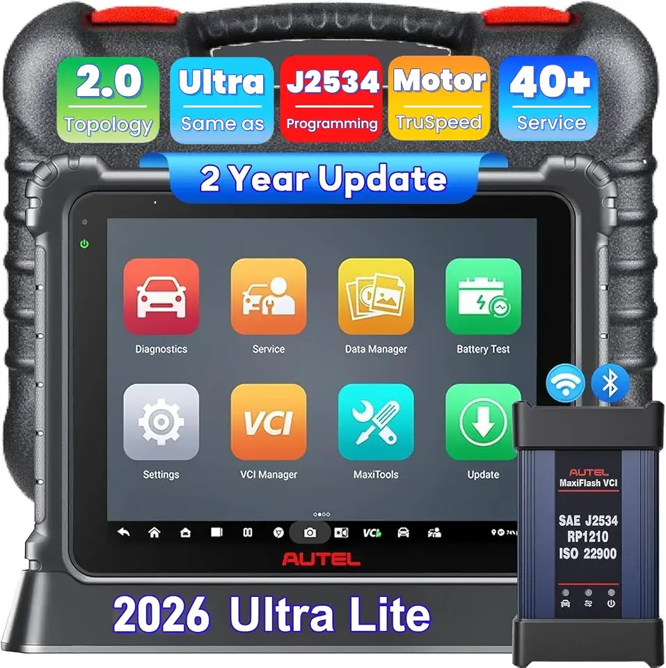Autel MaxiCom Ultra Lite Scanner, 2 Years Free Updates, Same as MaxiSys Ultra, 2026 Up - B0FJLZ19KF