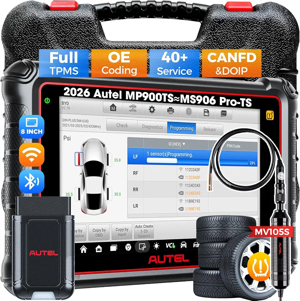 Autel MaxiPRO MP900TS & MV105S Scanner, Full TPMS OE Coding Up of MS906 Pro | - B0G25382C8