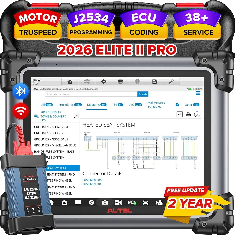 Autel MaxiSys Elite II Pro Scanner, 2-Year Update Elite 2 Pro J2534 Pr0gram | 2026 - B0G6ZDHJPR