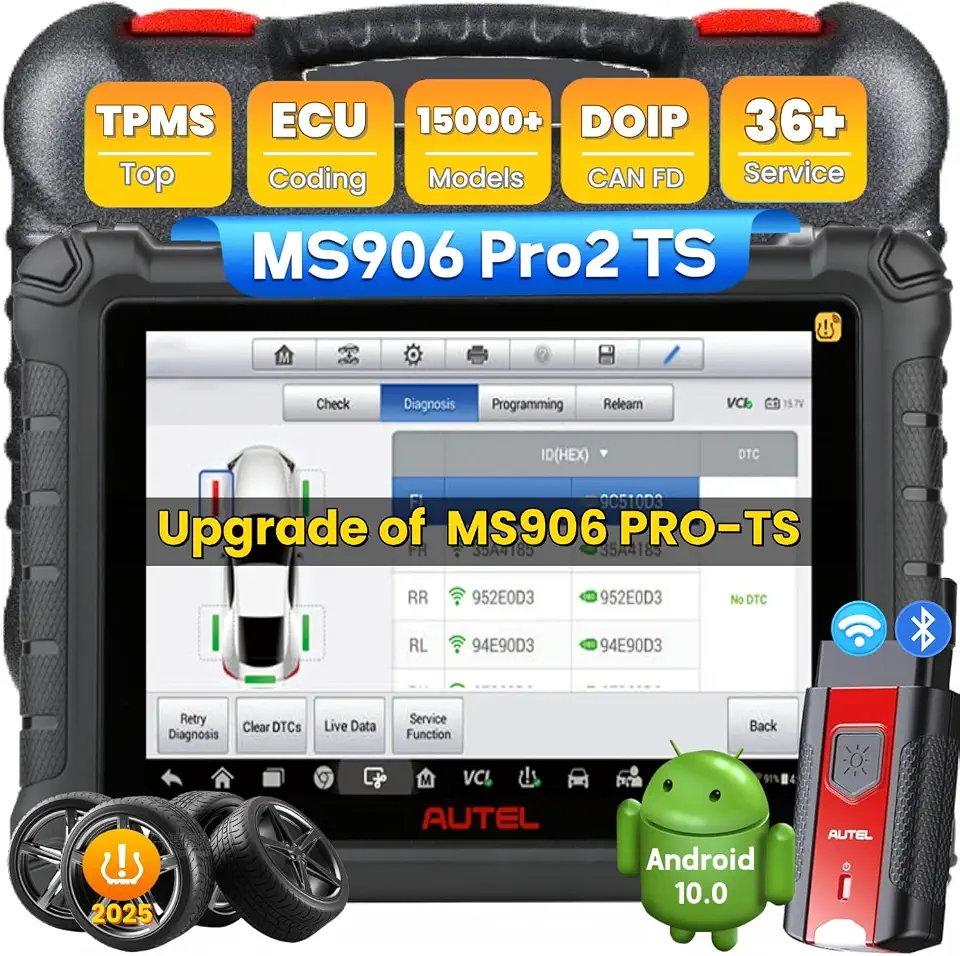 Autel MaxiSYS MS906 PRO2-TS Scanner: 2026 MS906Pro2-TS Up of MS906Pro-TS MK900TS MP900BT Kit MS908S MS906 - B0FN72T1LS