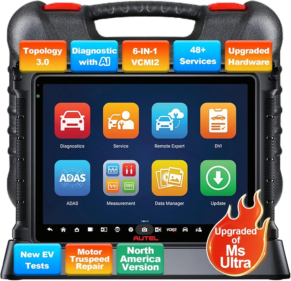 Autel MaxiSYS Ultra S2 Diagnostic Scanner, 6-in-1 VCMI2, Topology 3.0 | EV/HV Test, AI Inspection, - B0F3X8ZWBN