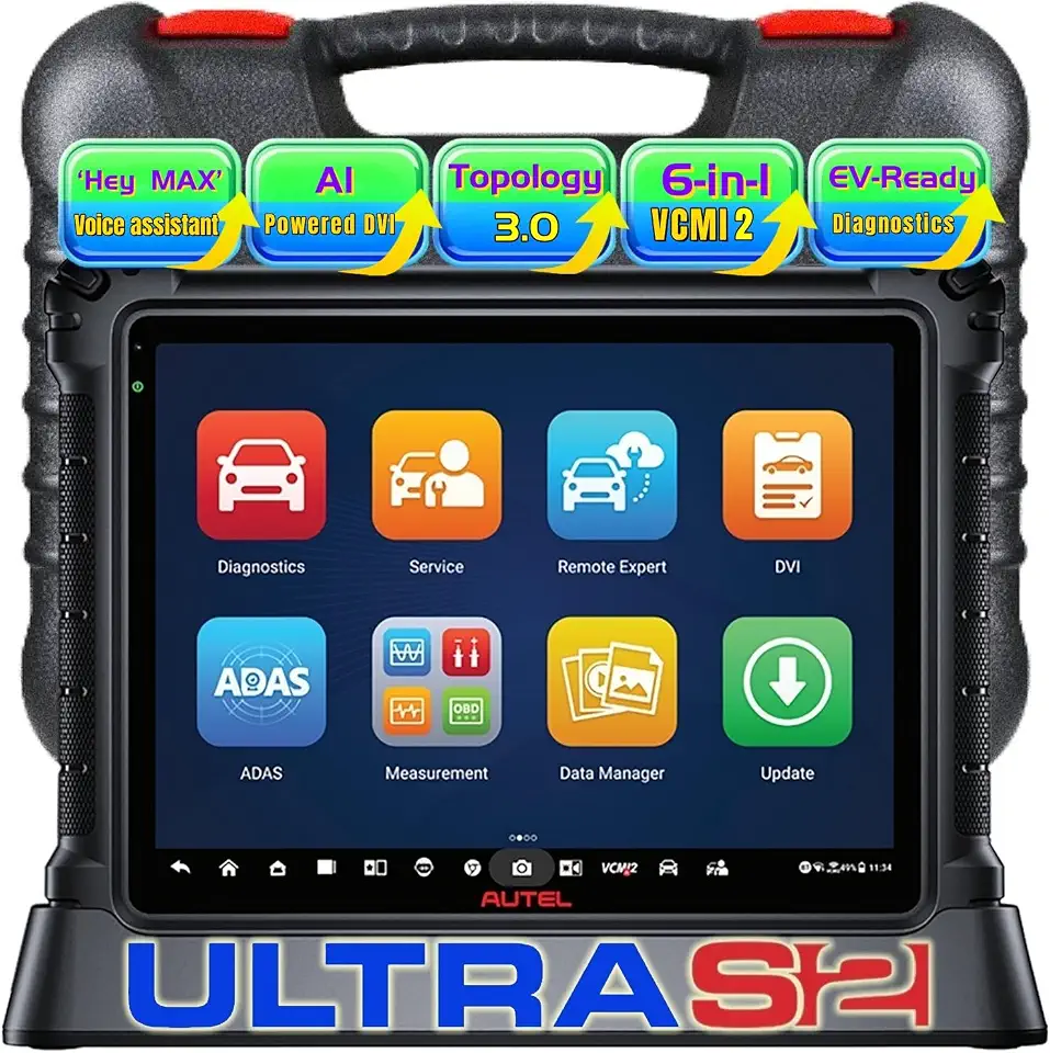 Autel MaxiSYS Ultra S2 Professional Diagnostic Scanner with 6-in-1 VCMI2 | EV Tests, AI-Powered, ECU - B0F2M4JM9H