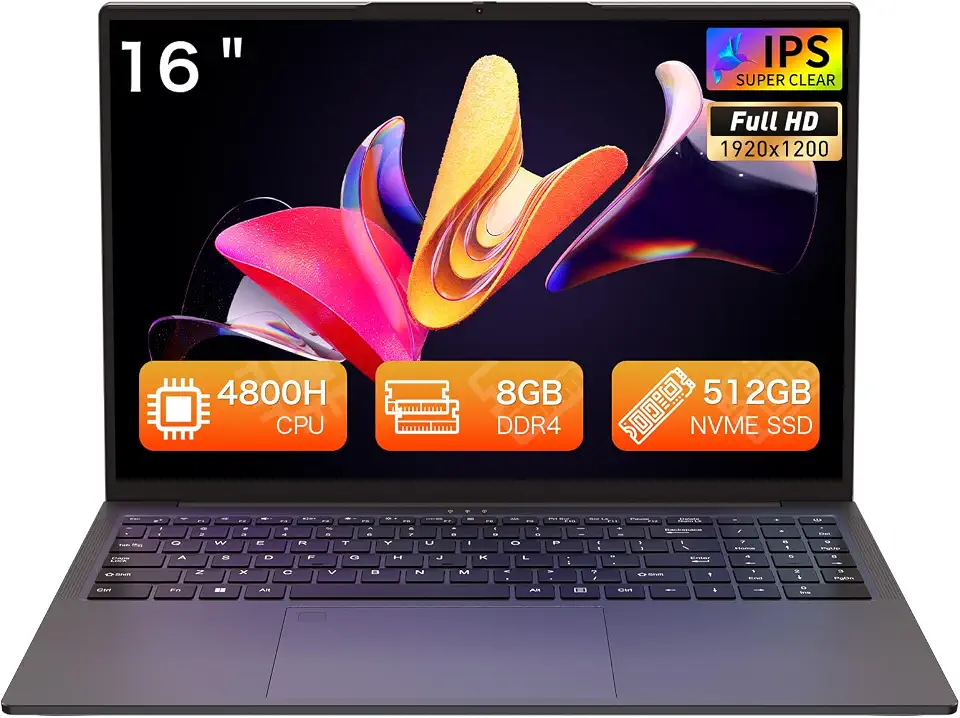 Auusda Business Laptop Computer for Work, Notebook PC for College Students, 16" FHD Display, Up - B0HJ58CK52