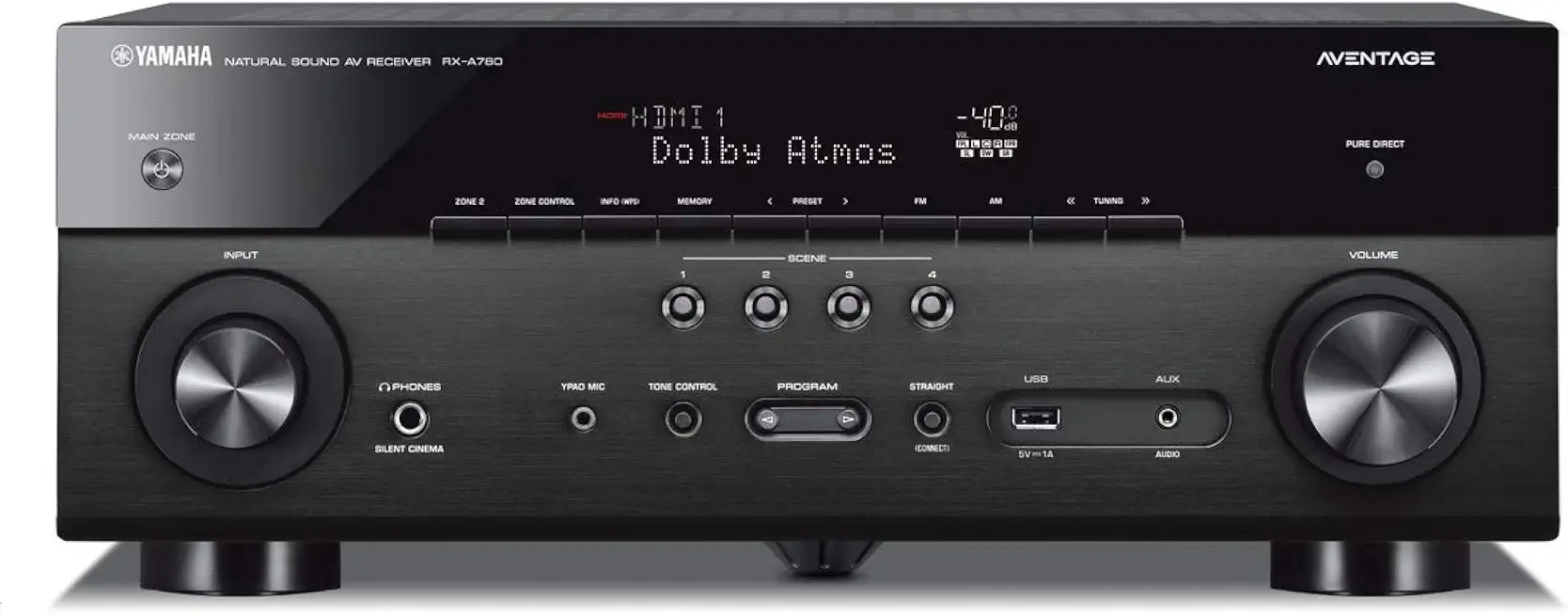 AVENTAGE RX-A780 7.2-ch 4K Ultra HD AV Receiver with HDR, Dolby Vision, Dolby Atmos, Wi-Fi, - B07D37YMRM