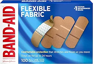 BAND-AID Brand Flexible Fabric Adhesive Bandages, All One Size, 100 Count - B00006IDL6