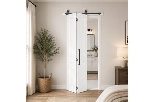 BarnSmith 36 in.x 84 in. Bifold Barn Door, 2-Panel White Primed Bifold Door | Bifold - B0GR4ZTFYG